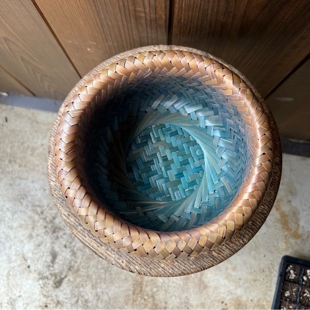 CRATE&BARREL BAMBU WOVEN BOWL - Picture 2 of 3